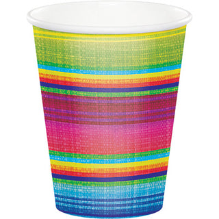 Serape- Plastic Cups/ 16 oz. 8 Count