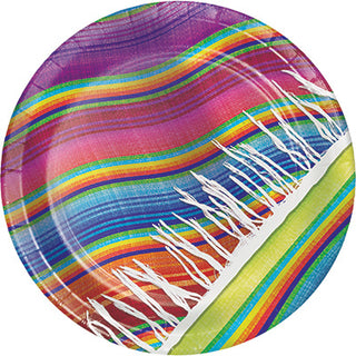 Serape Luncheon Plates - 8 Count/ 9 inch