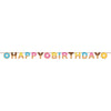 Fun Donut Party Happy Birthday Banner