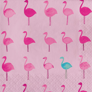 Tropical Flamingo Luncheon Napkins