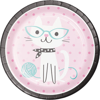 Purr Fect Party - Luncheon Plates /9 inch/8 Count
