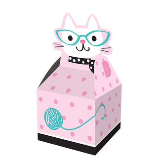 Purrfect Party - Favor Boxes - 8 Count
