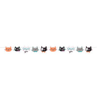 Purr-Fect Party Shaped Ribbon Banner