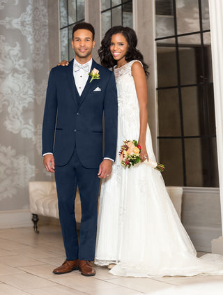 Michael Kors Navy Ultra Slim Fit Tuxedo