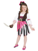 Pink Pirate Kids Costume