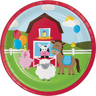 Farmhouse Fun Dessert Plates-8 Count