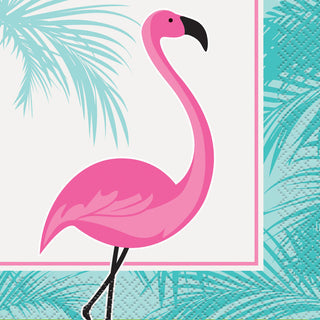 Pink Flamingo Beverage Napkins