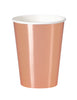 Metallic Rose Gold Party Cups- 8 Count/12 oz.