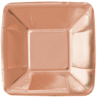 Rose Gold Appetizer Plates - 5 in. 8 Count