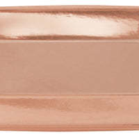 Rose Gold Rectangular Plates - 9x5 - 8 Count