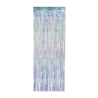 Iridescent door curtain