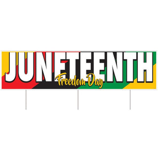 Juneteenth Freedom Day Jumbo Yard Sign