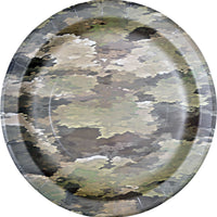 Military Camouflage Plates/ 8 Count/Heavyweight/ 9" Dinner Plates