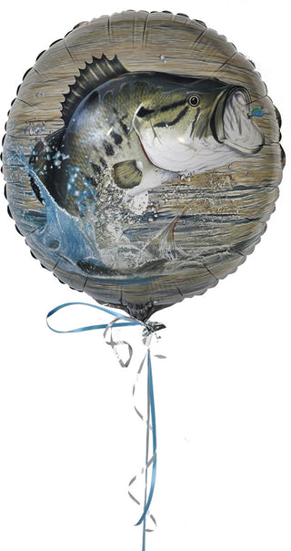 Bass Fishing Theme Mylar Balloon