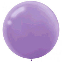 24 Inch Round Lavender Latex Balloons 4 Pack