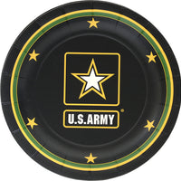 Official US Army Party Collection - 7" Dessert Plates/8 Count/Heavyweight
