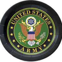 Official US Army PartyWare- 9" Plates/ 8 Count/ Heavyweight