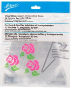 Ateco Clear Disposable Decorating Bag - 12"/ 10 Count