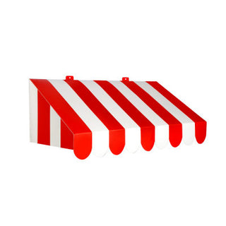 Awning - Red & White 3-D