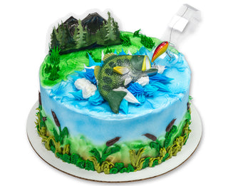 Bass Fishing Cake Topper Kit