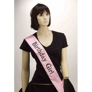 Pink Birthday Girl Sash