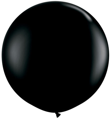 24 Inch Round Black Latex Balloons