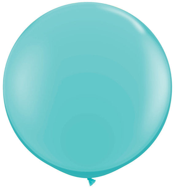 Large Round Caribbean Blue Balloons
