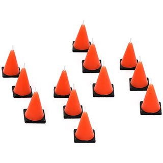 Traffic Cone Candles - 6 Count