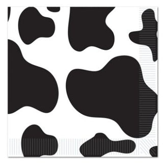 Cow Print Napkins/16 Count/2 Ply - Dessert Size