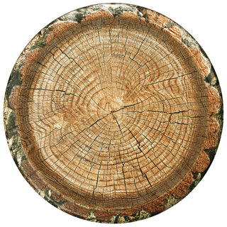 Rustic Cut Timber 7" Salad Plates/ 8 Count