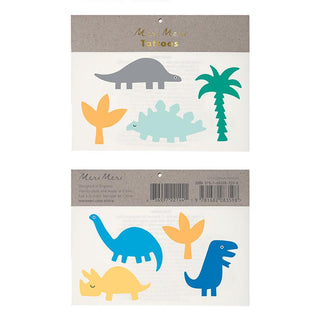 Dinosaur Temporary Tattoos/ 8 Per Pack