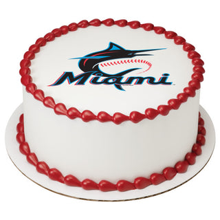 Miami Marlins Edible Image Cake Topper