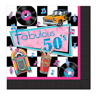 Fabulous Fifties Luncheon Napkins