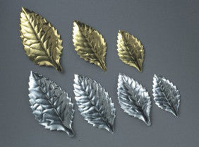 Small Gold/ Silver Anniversary Foil Rose Leaves 144 ct pack