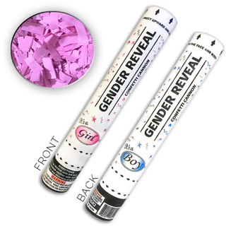 Gender Reveal Confetti Girl Popper