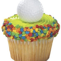 Golf Ball Cupcake Rings 3D
