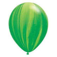 Latex Marbled Balloons/ 10 per pack/ Green