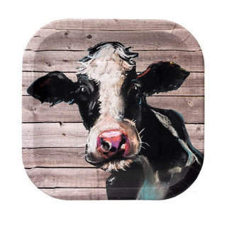 Rustic Cow Plate