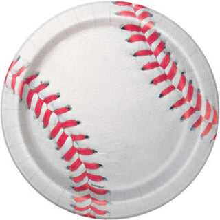 Large Baseball Party Plates