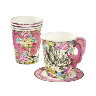 Alice in Wonderland Cup and Saucers Set