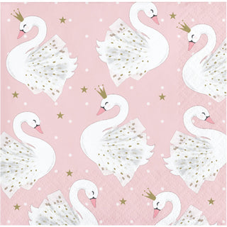 Swan Party Small Napkins