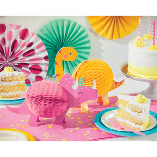 Girl Dinosaur Party Centerpieces