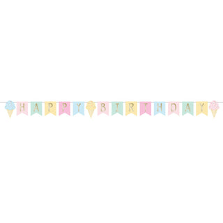 Ice Cream Birthday Banner