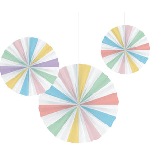 Pastel Party Fan Decor