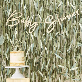 Greenery Baby Shower Banner