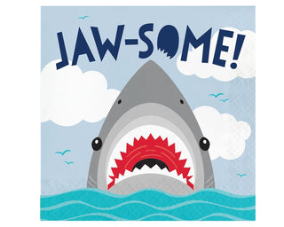 Shark Party Jawsome Napkins