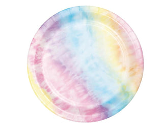 Tie Dye Party Dessert Plate