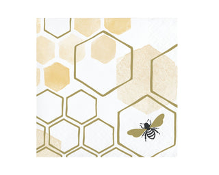 Honeycomb Bee Beverage Napkin
