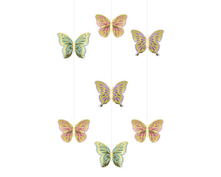 Butterfly Shimmer Hanging Decorations