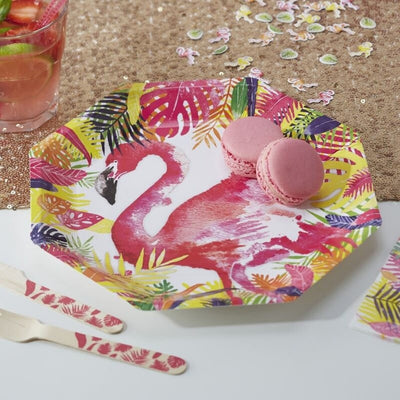 Flamingo Fun Party Plates